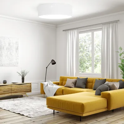 Produktbild von Navaris LED Deckenleuchte 40cm - Dimmbar Farbtemperaturwechsel Fernbedienung - 22W Stoff Weiß Sternenhimmel - Wohnzimmer Lampe Schlafzimmer