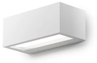Immagine prodotto di Applique LED GES971C 15W Biemissione 933lm 3000K in Alluminio Pressofuso Bianco - Lampada da Parete per Esterni IP65 - Gea Luce