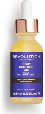 Obrázok produktu pre Revolution Make Up Night Restore Oil Squalane y Evening Primrose Oil 30ml