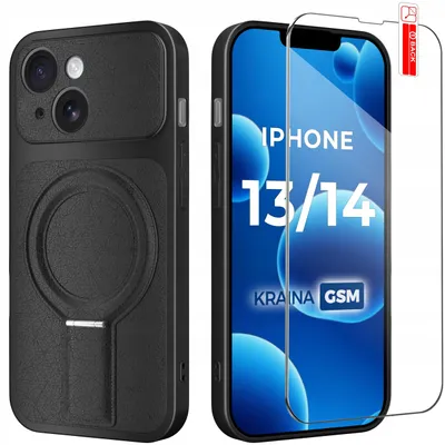 Produktbild von Hülle für iPhone 13 | 14 mit Magnetring für MagSafe + 9H-Glas