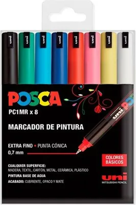Obrázek produktu pro Sada značkovačů POSCA PC-1MR Barevné