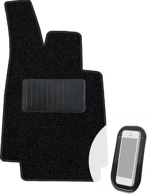 Produktbild von moto-MOLTICO Fahrer Fußmatte Auto Velours Fahrerseite Autoteppiche Schwarz Fahrermatte 1-teilig passend für BMW 3er E21 1975-1983