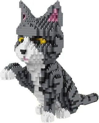 Productafbeelding van Puzzelbouwpakket Kat met 1300 Nanoblokken
