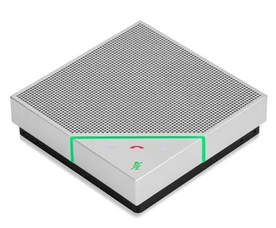 Productafbeelding van Polycom Voxbox USB-speakerphone, Bluetooth, handsfree systeem, draadloos, zilver