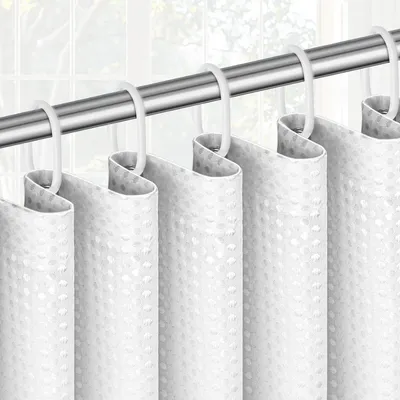 Produktbild von Wasserdichter Duschvorhang mit Waffelmuster, 180 x 200 cm