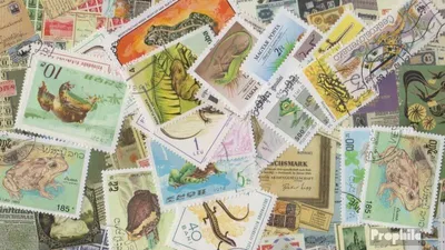 Produktbild von Briefmarken Motive 25 verschiedene Amphibien Briefmarken