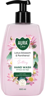 Produktbild von Flüssigseife 500 ml, Duft: Lotusblüte und Panthenol, Aura Care