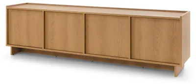 Immagine prodotto di FURNLUX, supporto TV Yasumi, colore marrone, altezza 195 cm, dimensioni: 195 x 55 x 39 cm