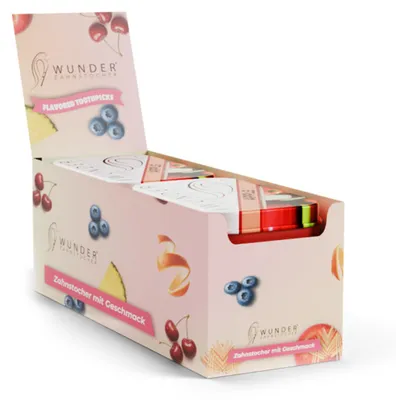 Produktbild von Wunder Zahnstocher Display 6er Pack Apfel DS