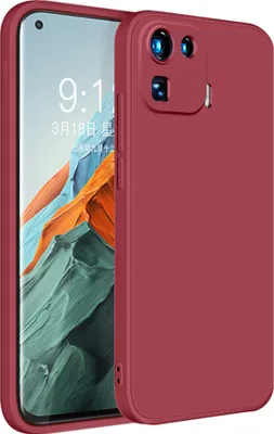 Obrázek produktu pro Pouzdro pro Xiaomi Mi 11 Pro Měkký tekutý silikonové, nárazuvzdorné gumové pouzdro červené