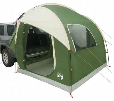 Obrázok produktu pre vidaXL Stan na auto so strechou, zelený, 239 x 210 x 210 cm, polyester a oceľ