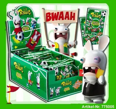 Imagen del producto de Raving Rabbids: ¡Locos por el fútbol! (16 unidades)