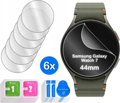 Imagen del producto de Protectores de pantalla de hidrogel para Samsung Galaxy Watch 7 de 44mm, 6 unidades