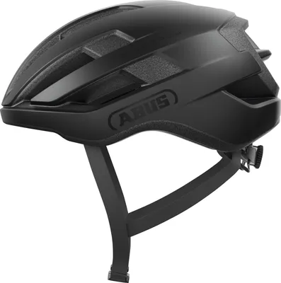 Produktbild von ABUS Rennradhelm WingBack – einfacher Roadhelm für sportliches Fahren im Alltag und in der Freizeit – für Erwachsene und Jugendliche – Schwarz, Größe S (51-55 cm)