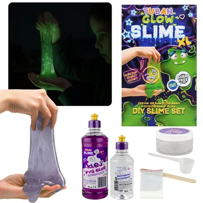 Produktbild von Tuban XL Set zum Selbermachen – Leuchtender Slime im Dunkeln, DIY Kreativset, sensorisches Spielzeug, für Kinder ab 3 Jahren