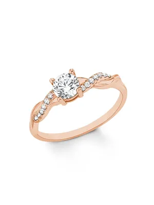 Produktbild von s.Oliver 2021007 Damen Ring Bicolor Rose Weiß 50 (15.9)