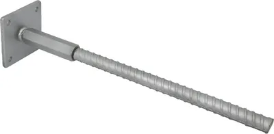 Produktbild von GeZu Impex® Pfostenträger Lothar zum einbetonieren 110 x 110 mm, Höhe: 500 - 560 mm Stützfuß Pfostenschuh