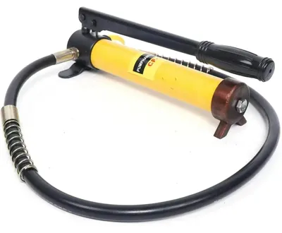 Immagine prodotto di Pinza crimpatrice idraulica - Pinza manuale da 15 t per capicorda - Portatile - Con asta di pressione e pompa - Per tubi in acciaio inossidabile - Gialla