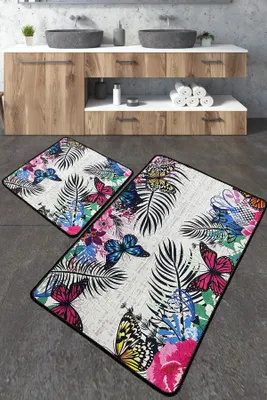 Immagine prodotto di Mijolnir, Noirobi- CHL5286, colorato, tappetini da bagno, 700 gr/m², 100% POLIESTERE