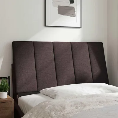 Obrázek produktu pro vidaXL Polštář na čelo postele "Hanko" tmavě hnědý 100 cm látka