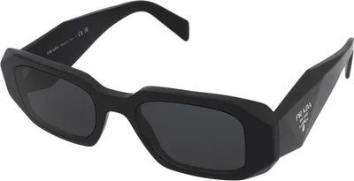 Produktbild von Prada PR 17WS 1AB5S0 Sonnenbrille in Schwarz mit dunkelgrauen Gläsern 49-20