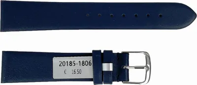 Produktbild von Wasserdichter dunkelblauer Lederarmband 18 mm