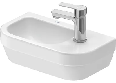 Produktbild von Duravit DU D-Code 2.0, HWB 400mm, 1 HL, m. ÜL, Weiß, 1 Stk.