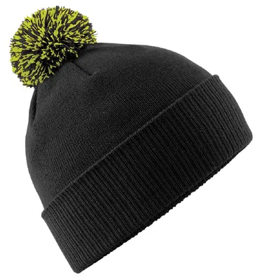 Image de Beechfield - Casquette pour hommes/femmes unie FK248 (taille unique) (noir/citron vert)