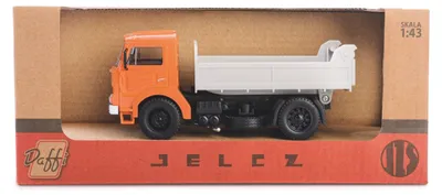 Immagine prodotto di PRL Jelcz 317, autocarro ribaltabile arancione, modello da collezione in scala 1:43