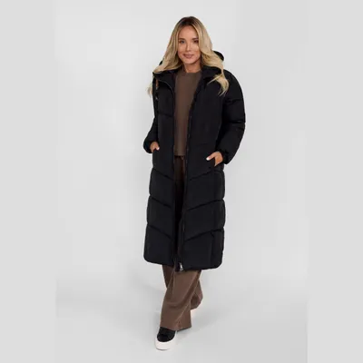 Immagine prodotto di Minoti: Cappotto imbottito nero per bambine - Caldo cappotto invernale per bambini con cappuccio
