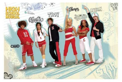 Productafbeelding van High School Musical - Groepsfoto - 61x91,5 cm - Poster