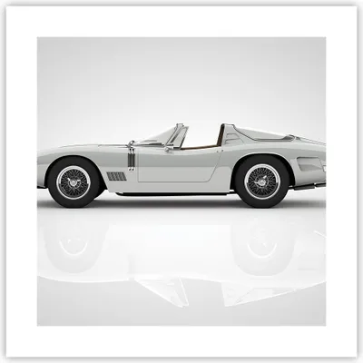 Produktbild von Poster - Poster ohne Rahmen - Sportlich Auto Vintage - 40x40 cm - Wand Bild - Wanddeko - Wandbilder - Kunstposter - Wandposter - Bilder - Kunstdruck - Wanddekoration - Wandbild - P2XAC40x40-4872