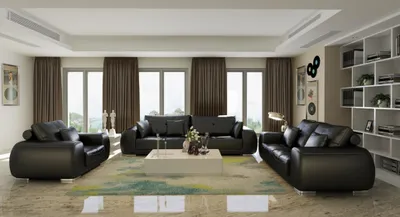 Produktbild von Ledersofa Couch Wohnlandschaft Garnitur Modern Sofa Garnituren neu 3+2 Sitzer