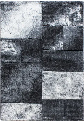 Produktbild von Teppich Läufer Wohnzimmer Grau 80x150 Kariertes Design