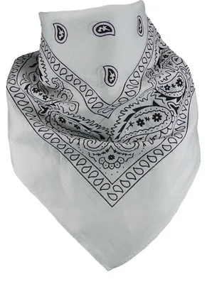 Produktbild von Bandana 100% Baumwolle 54x54 cm – Halstuch, Kopftuch, hitze- und schweißresistent