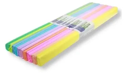 Productafbeelding van Gekreukte pastelpapier, 50x200 cm (10 stuks)