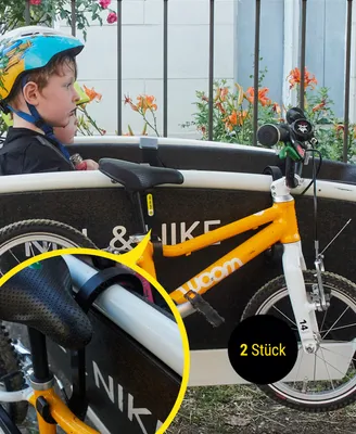 Produktbild von Frank Bike Holder M | Kinderfahrrad-Halterung Lastenrad - 2x Transporthaken für Urban Arrow, Cube Cargobike- Halterung Lastenrad Laufrad