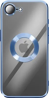 Produktbild von Avizar, iPhone 16 Hülle weiches Silikon mit Chromrand, Blau