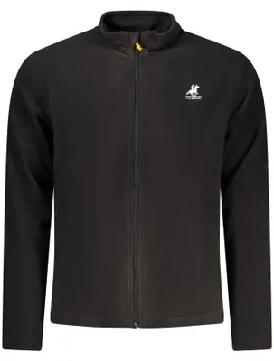 Produktbild von Elegantes Herren-Sweatshirt mit Reißverschluss in Schwarz – Fleecejacke