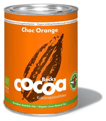CZEKOLADA DO PICIA POMARAŃCZOWO - IMBIROWA BEZGLUTENOWA BIO 250 g - BECKS COCOA