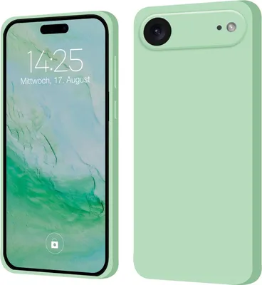 Produktbild von Hülle für Apple iPhone 17 Air Case Cover Bumper Silikon Softgrip Schutzhülle Farbe: Türkis