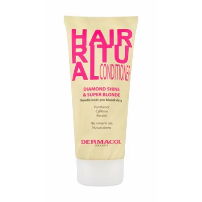 Image de Dermacol Hair Ritual Diamond Shine & Super Blonde Conditioner conditionneur fortifiant pour cheveux blonds 200 ml