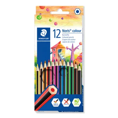 Immagine prodotto di Noris® color 185 matita colorata scatola di cartone con 12 pezzi assortiti