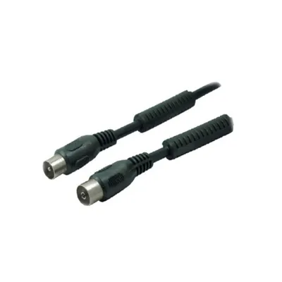 Produktbild von Antennenkabel mit Ferrit >100 dB schwarz 1,5m