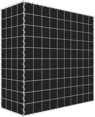 Produktbild von Begrünte Gabione mit Vlies 100 cm x 100 cm x 40 cm (L x H x T), Maschenweite 10 cm x 10 cm, Spirale