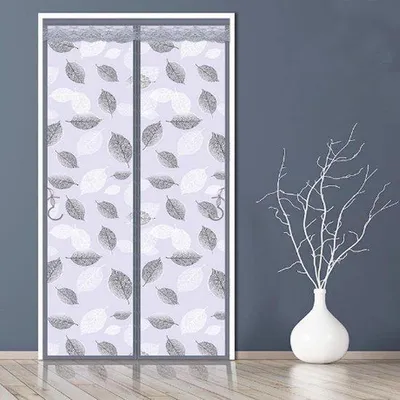 Image de Rideau de porte thermique - Isolation thermique magnétique, isolation transparente en EVA, protège du froid pour les entrées, imperméable, coupe-vent, sans perçage (90 x 220 cm)
