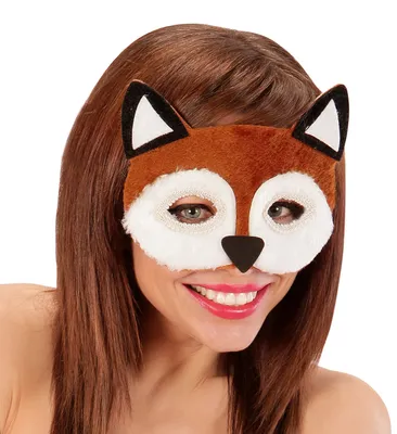 Produktbild von Fuchmaske aus Plüsch für Erwachsene