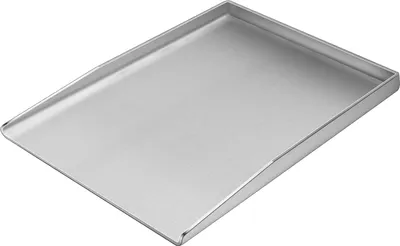 Obrázek produktu pro Plancha, grilovací deska, rozměry 37 x 26 cm, nerezová ocel, vhodná pro plynové a dřevěné grily, určená k grilování