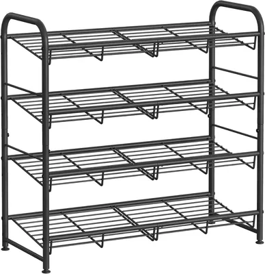 Obrázek produktu pro Botník - Úložný prostor pro boty - 6 úrovní - Pro 18–24 párů bot - 63 x 30 x 112 cm - Černý