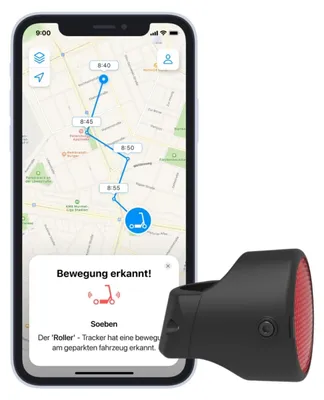 Immagine prodotto di Invoxia, localizzatore GPS per biciclette – dispositivo antifurto con catarifrangente integrato